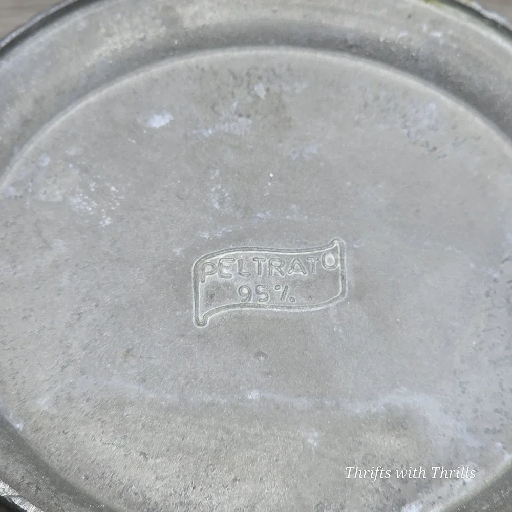 Vintage Peltrato 95% Pewter Measuring Cup - 1/2 Liter - Made in‎ Italy